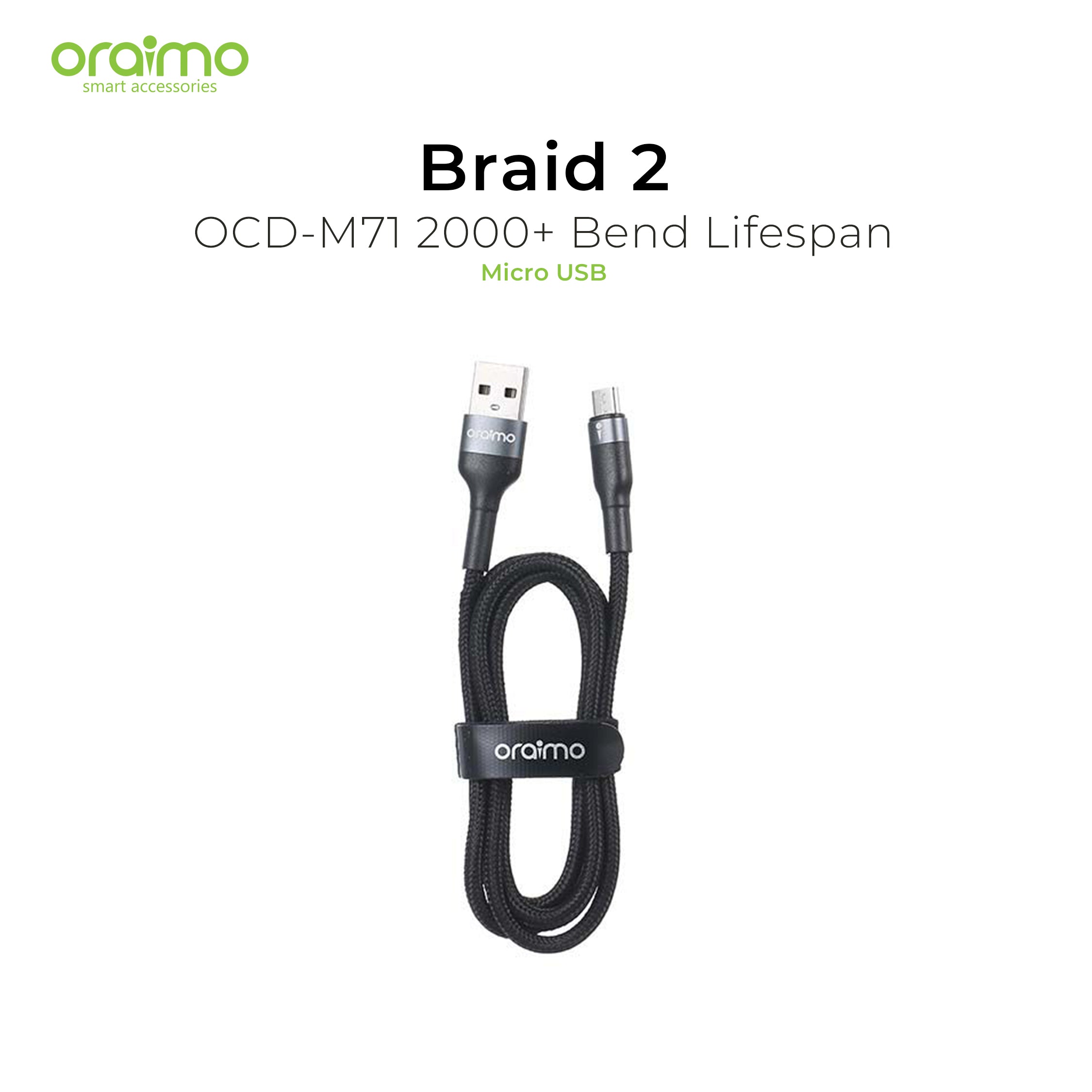 Oraimo Braid2 Micro USB Cable OCD-M71