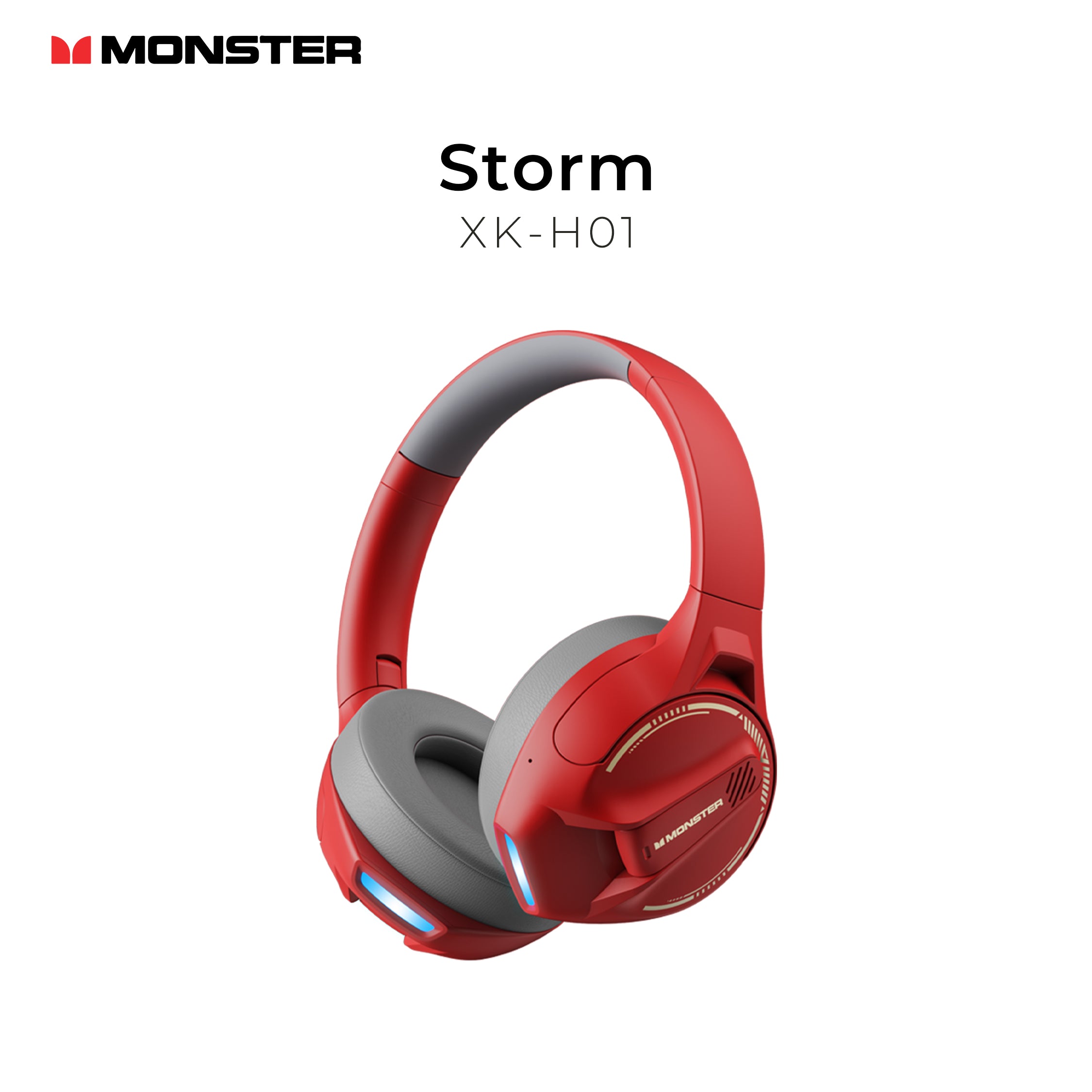 Monster Storm Headset XKH03 Red