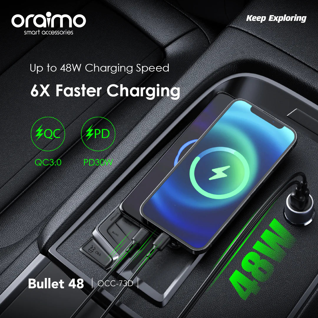 Oraimo Bullet 48 Car Charger OCC-73D
