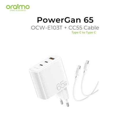Oraimo PowerGan 65 Charger OCW-E103T + CC55