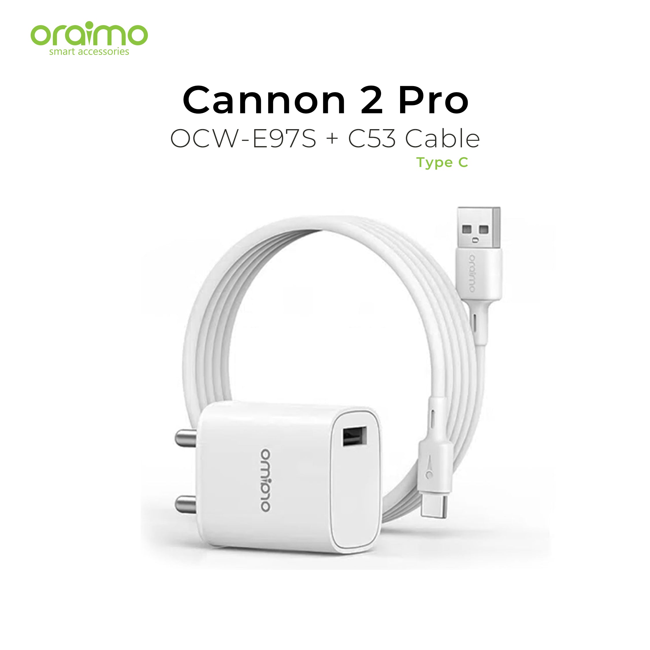 Oraimo Cannon 2 Pro  Charger OCW-E97S + C53