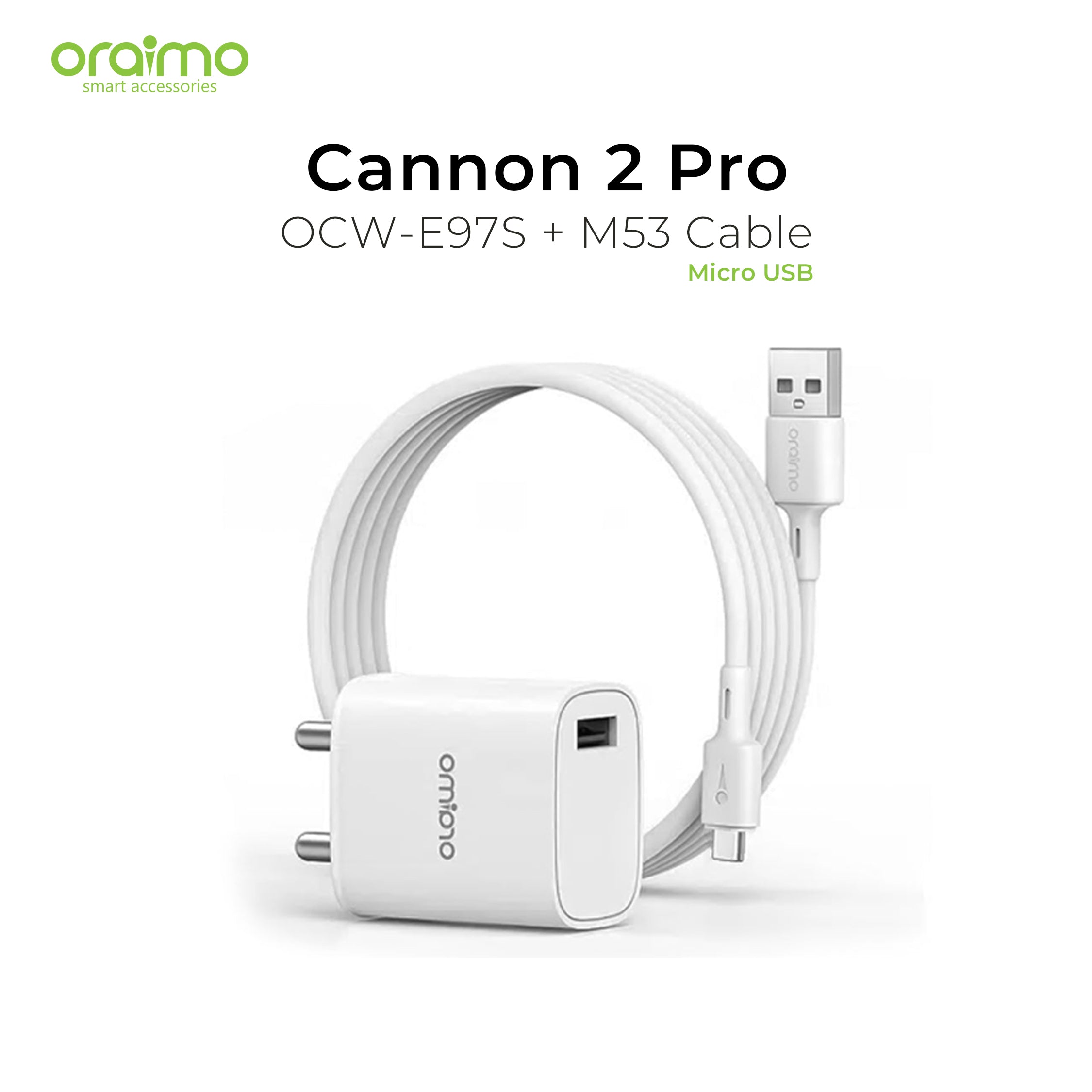 Oraimo Cannon 2 Pro  Charger OCW-E97S + M53