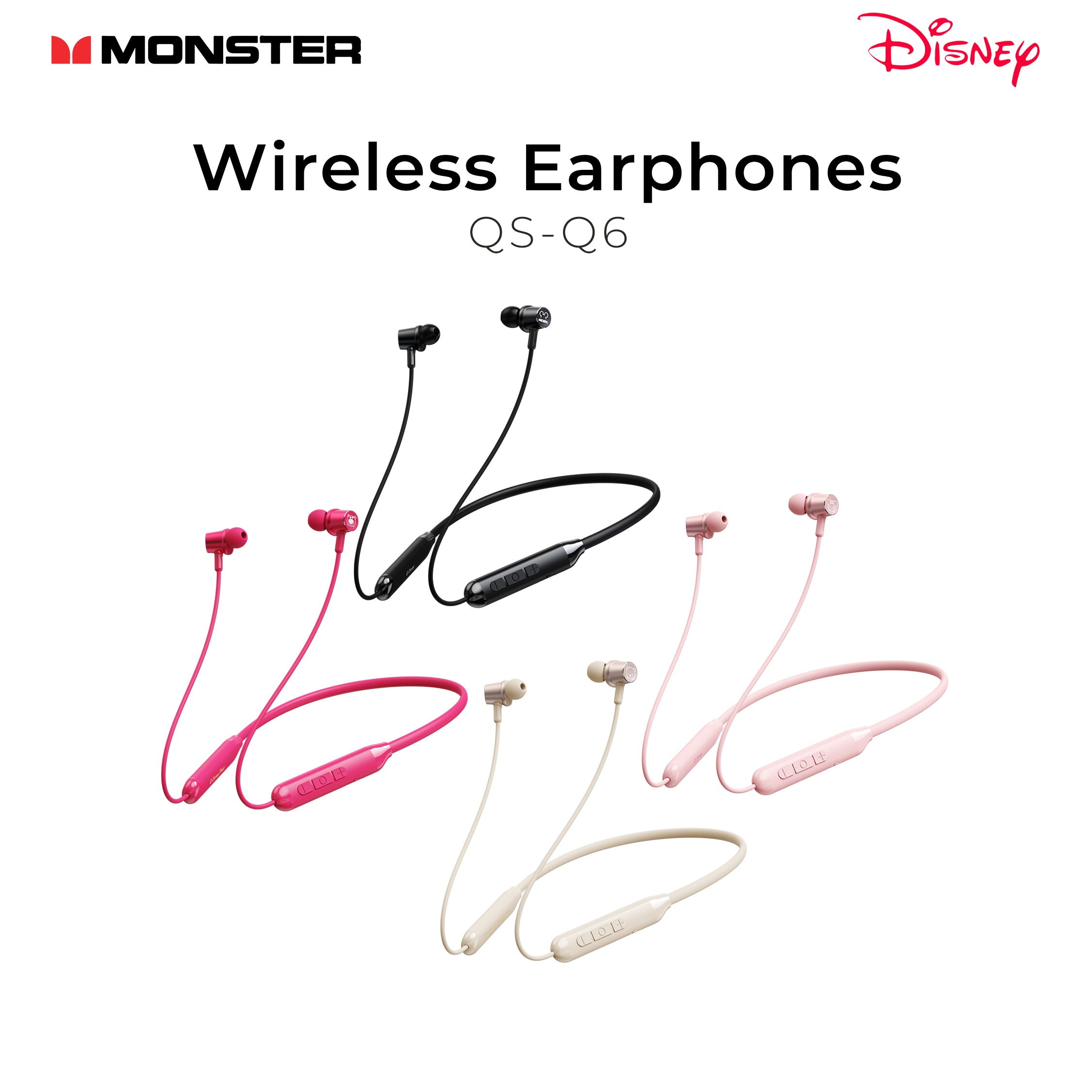 Monster Disney Wireless Earphones QS-Q6