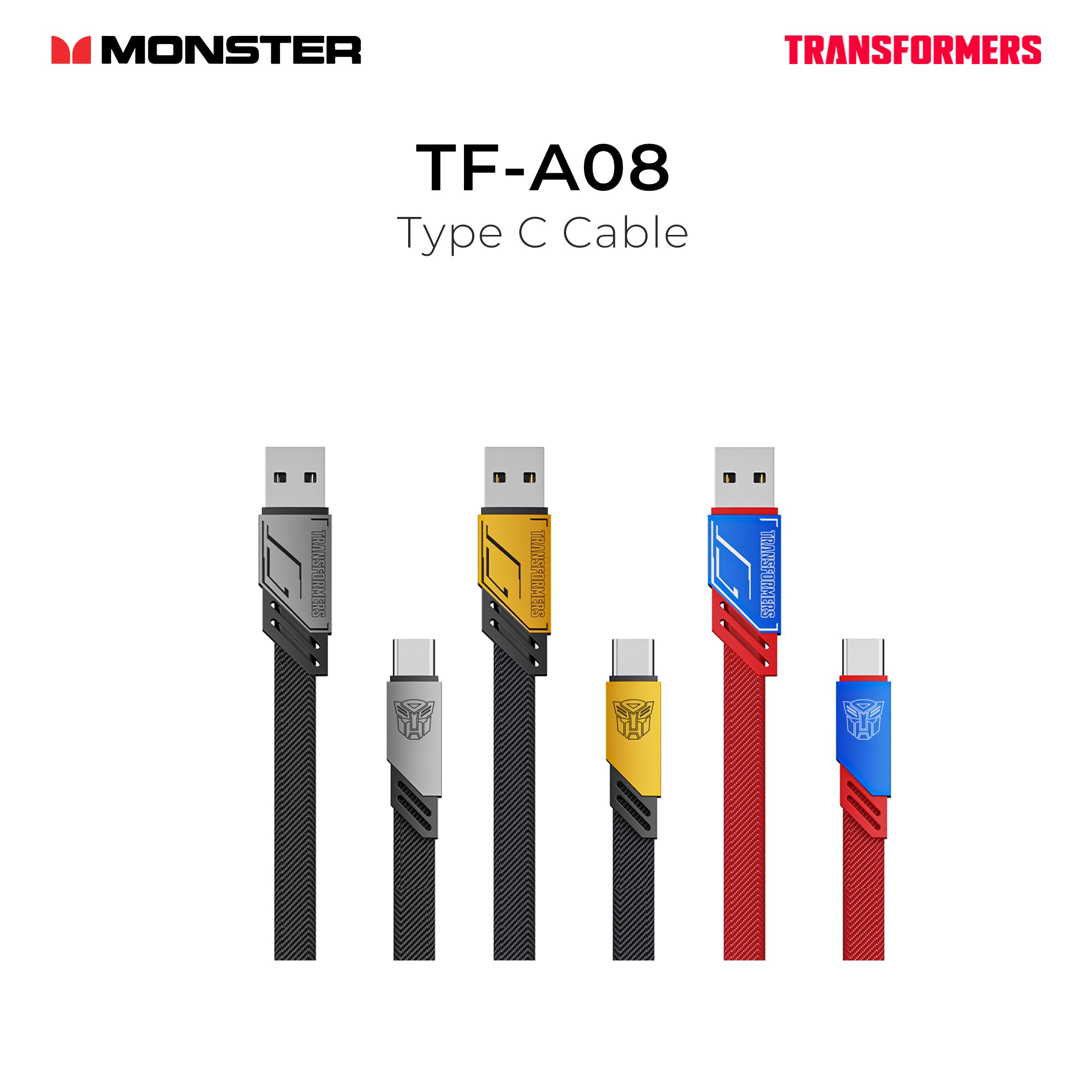 Monster Transformers Type C Cable TF-A08