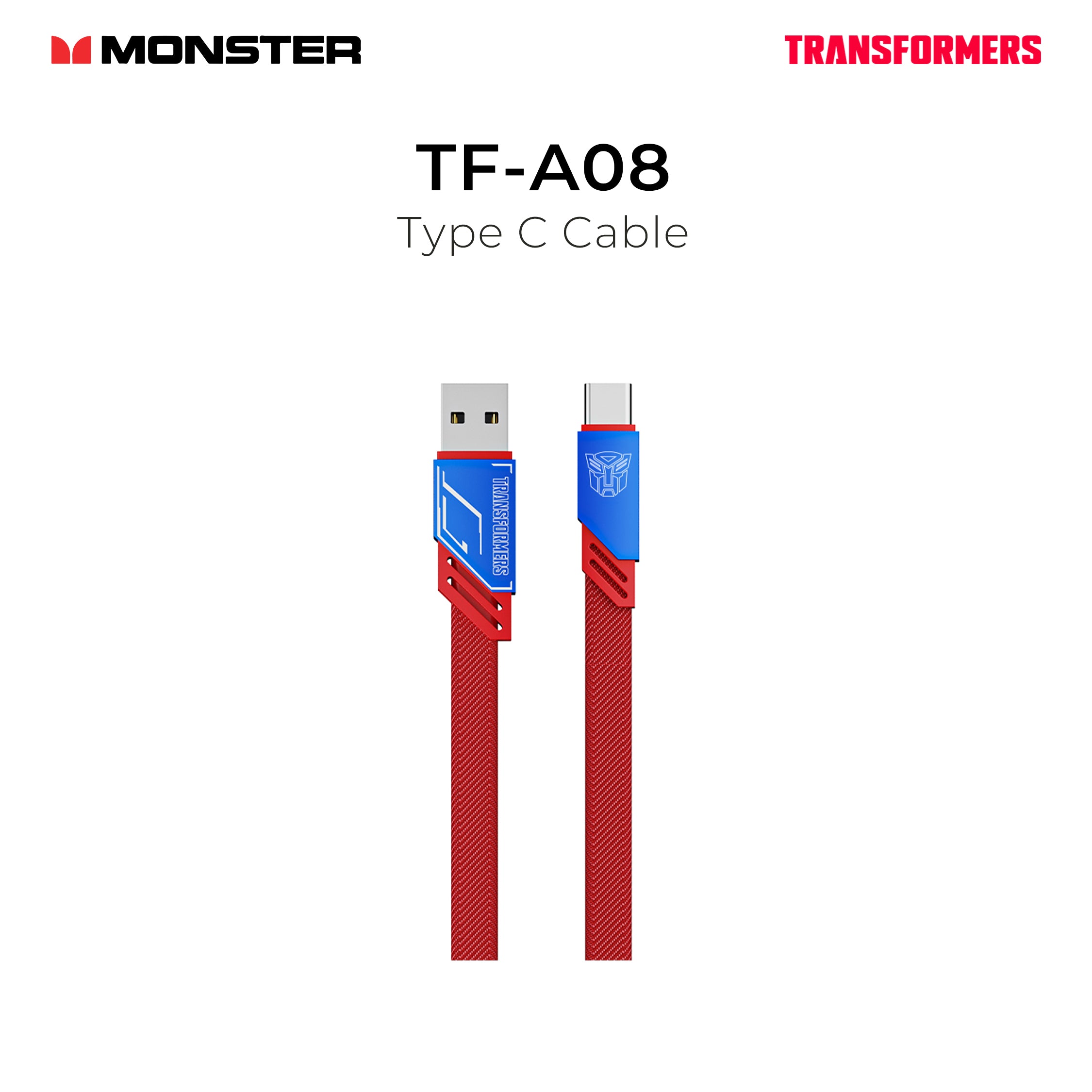 Monster Transformers Type C Cable TF-A08