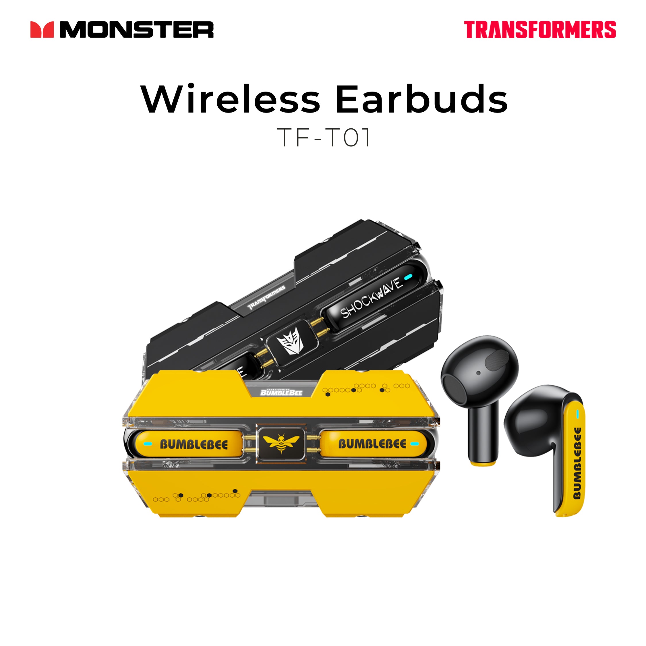 Monster Transformers Wireless Earbuds TF-T01