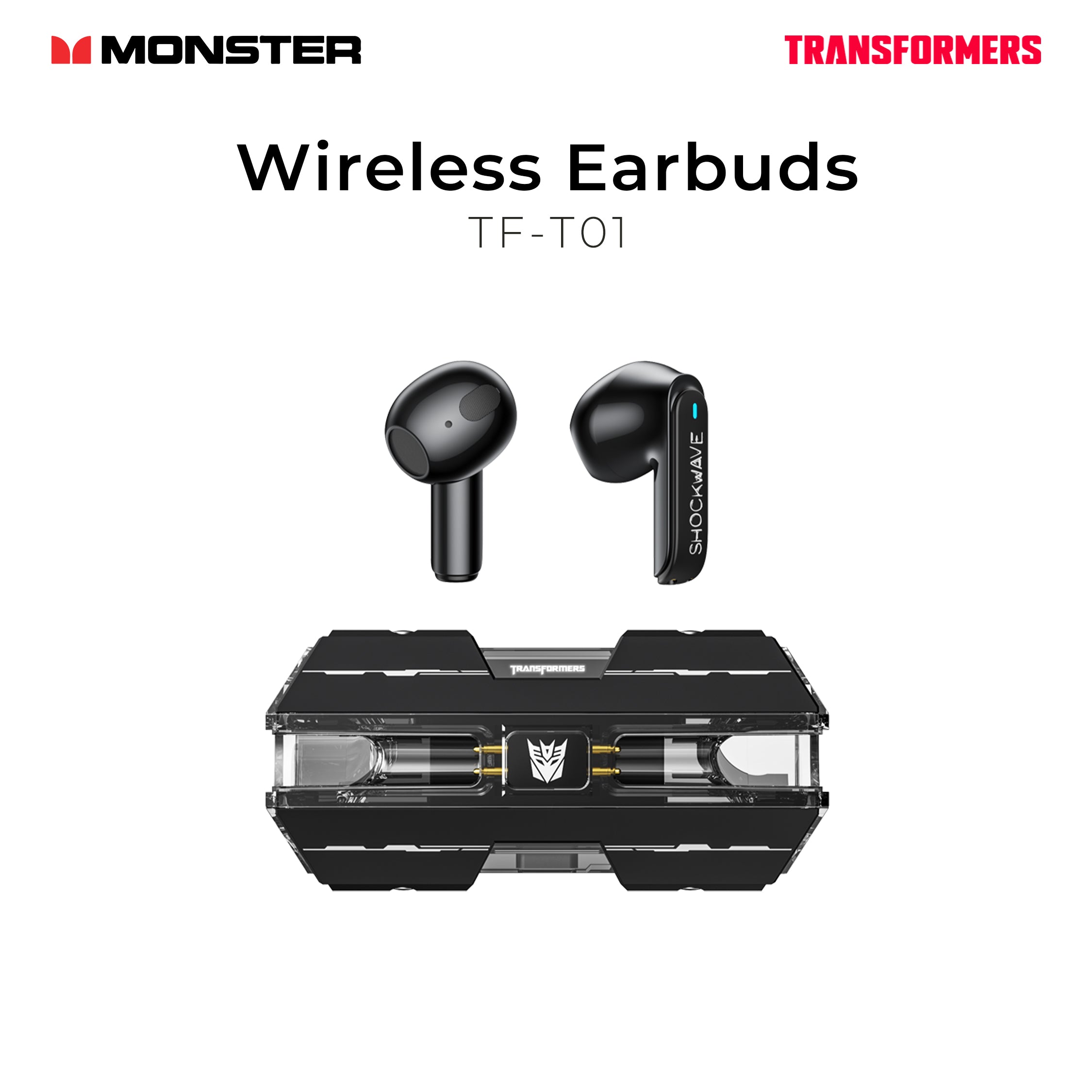 Monster Transformers Wireless Earbuds TF-T01