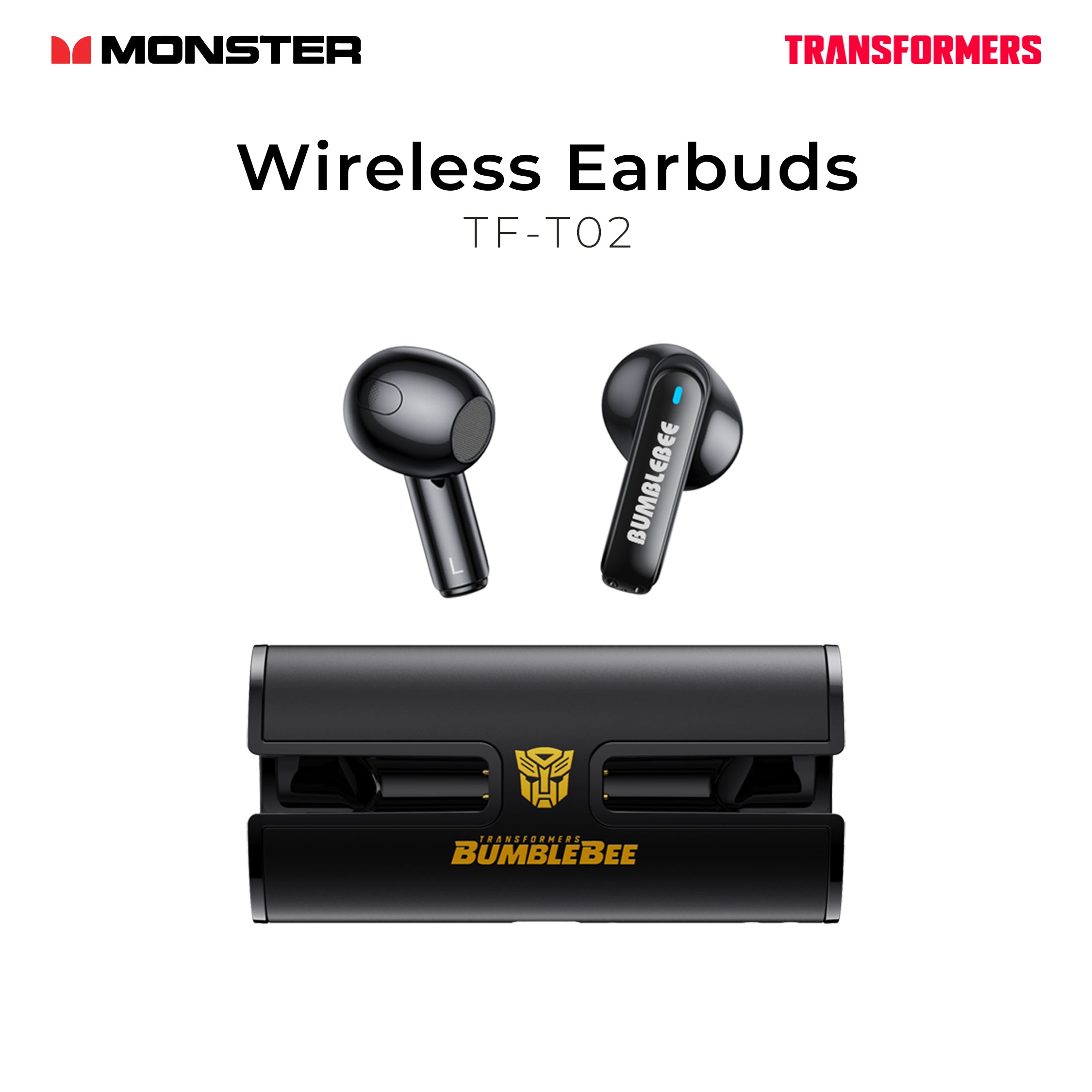 Monster Transformers Wireless Earbuds TF-T02