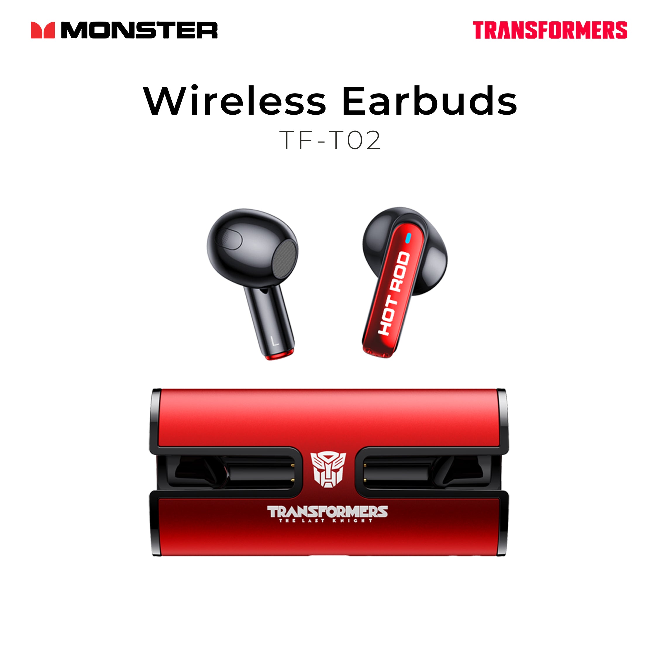 Monster Transformers Wireless Earbuds TF-T02