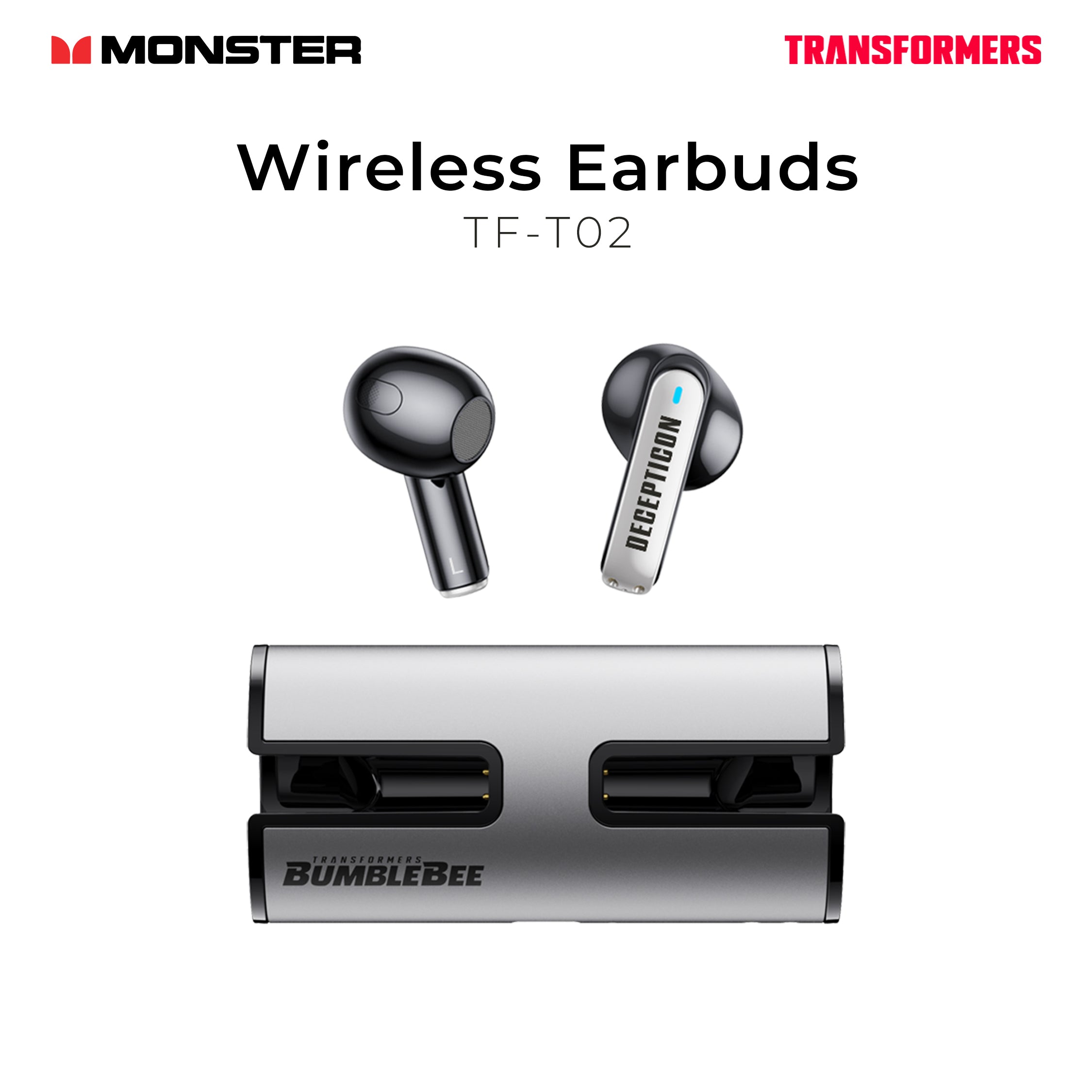Monster Transformers Wireless Earbuds TF-T02