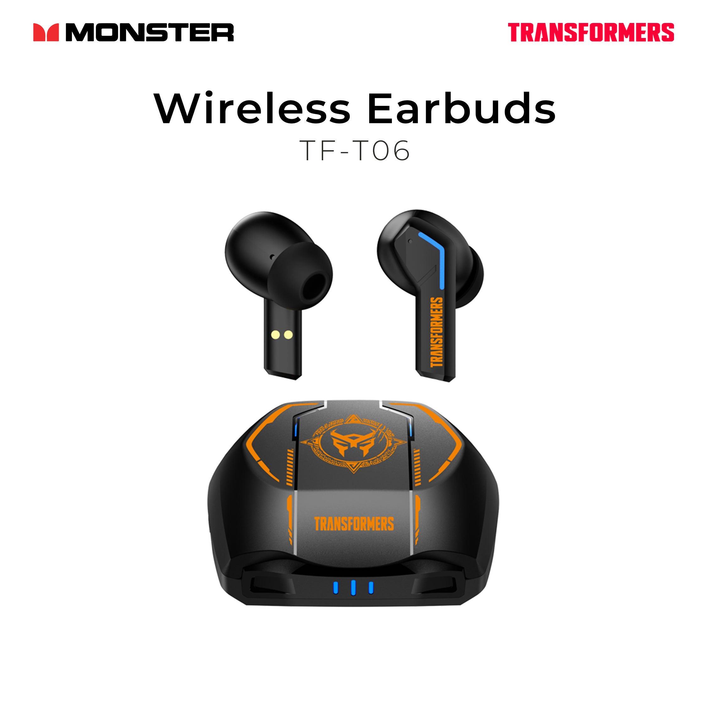 Monster Transformers Wireless Earbuds TF-T06