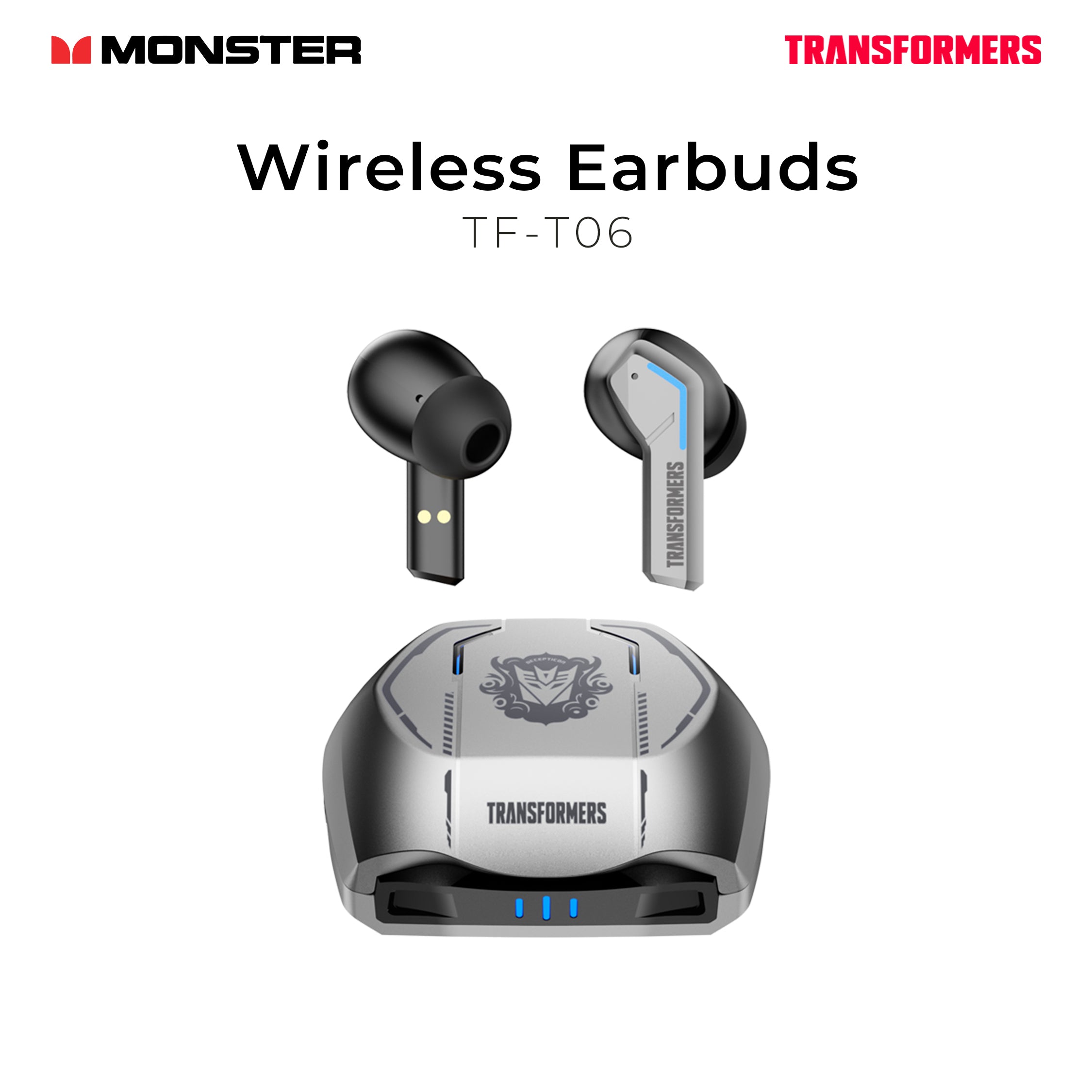 Monster Transformers Wireless Earbuds TF-T06