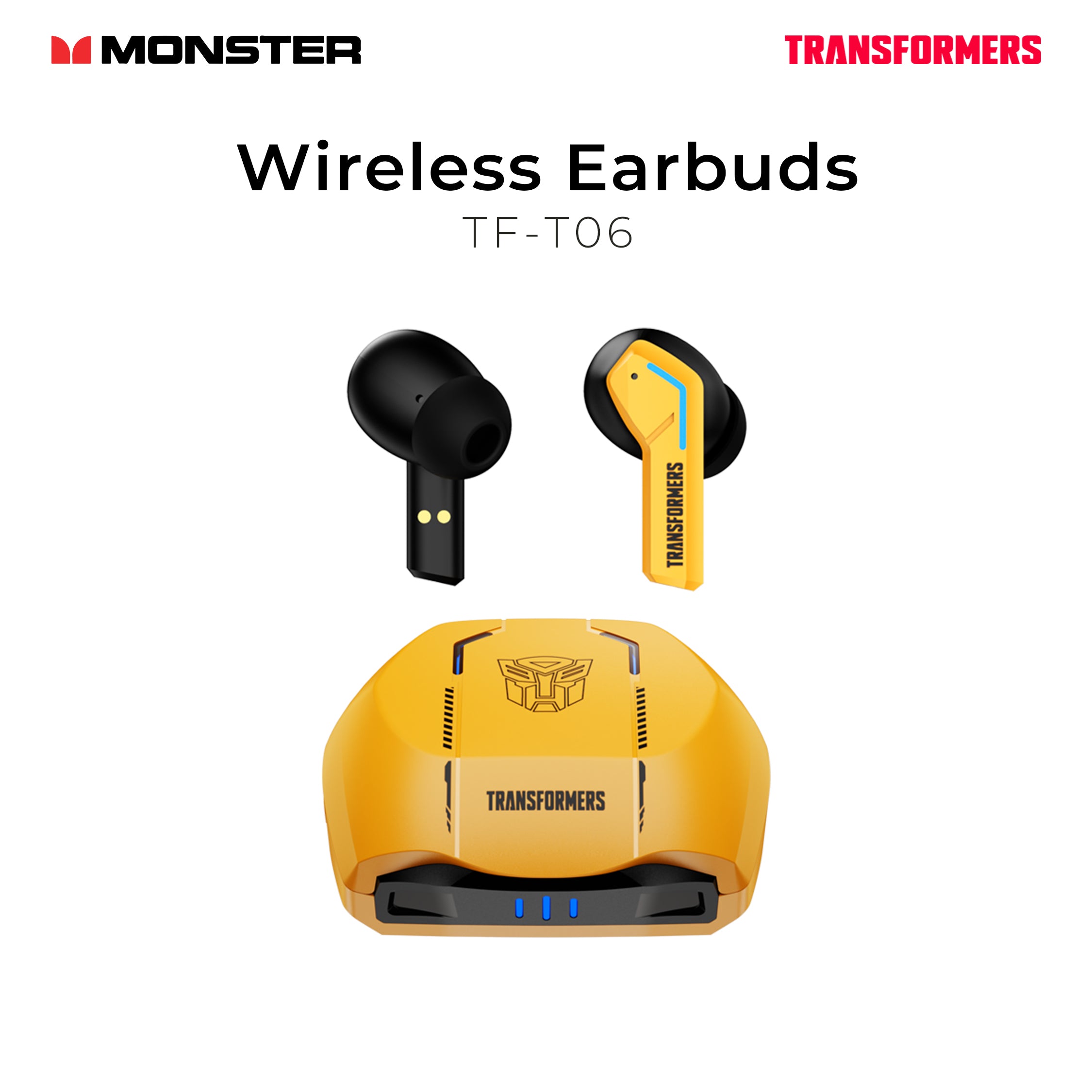 Monster Transformers Wireless Earbuds TF-T06