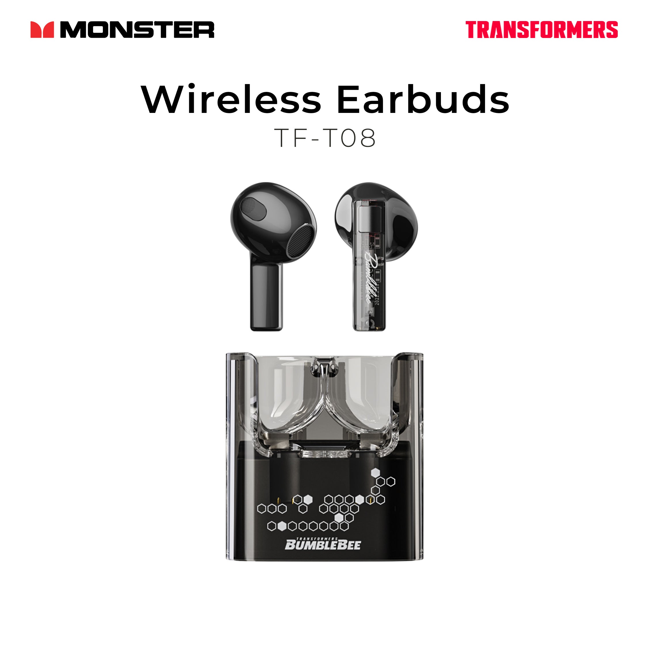 Monster Transformers Wireless Earbuds TF-T08