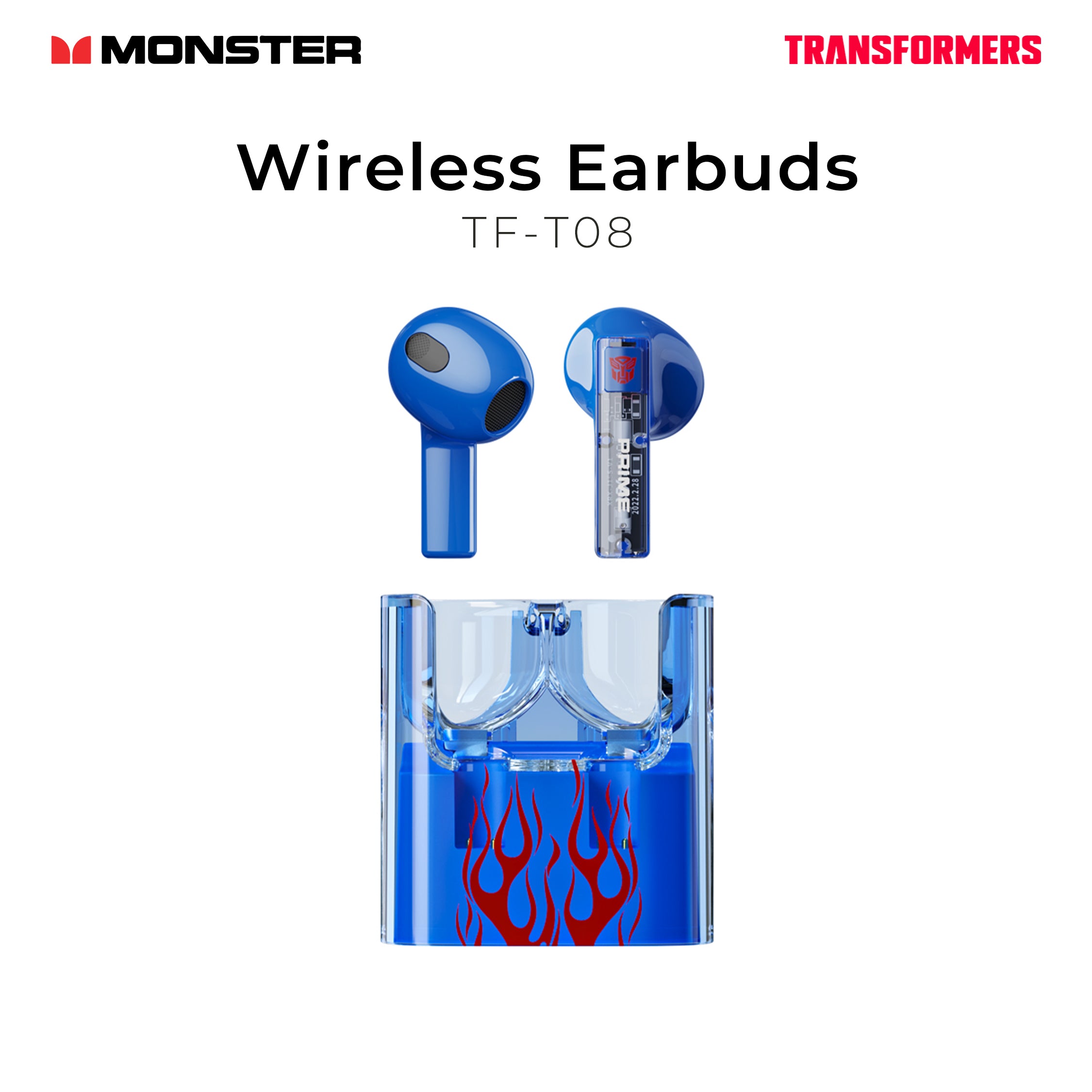 Monster Transformers Wireless Earbuds TF-T08