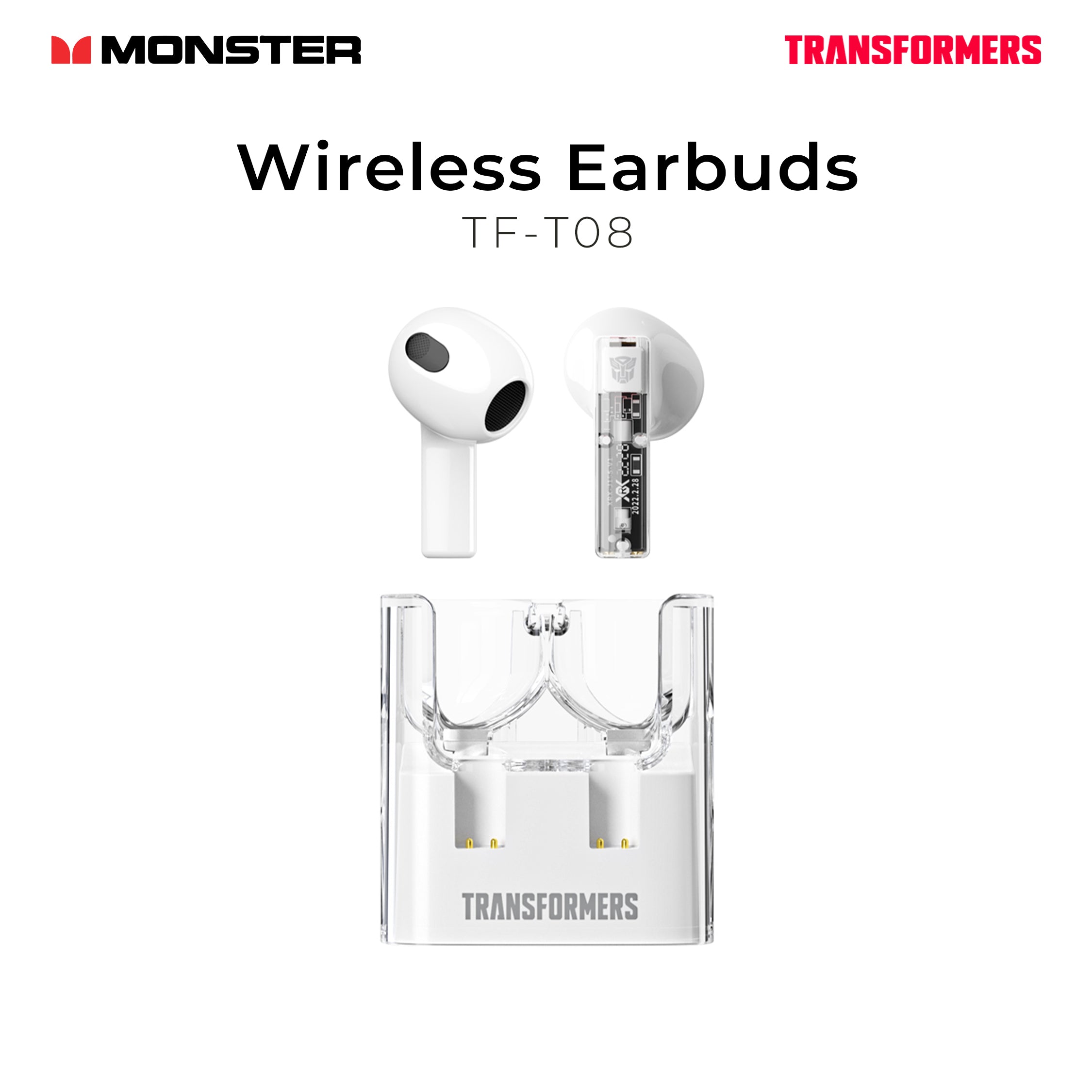 Monster Transformers Wireless Earbuds TF-T08