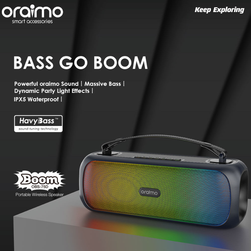 Oraimo Bass Go Boom Speaker OBS-75D